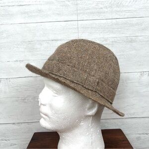 Donegal Tweed Vintage Fedora Hat Made In Ireland
